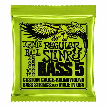 Струны для 5-струнной бас-гитары Ernie Ball Regular Slinky Bass 2836 Nickel Wound