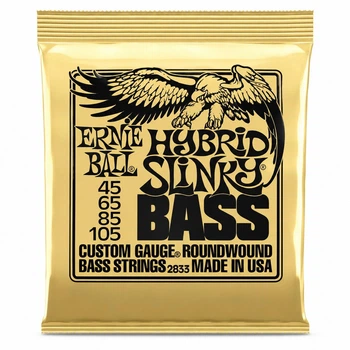Струни для 4-струнної бас-гітари Ernie Ball 2833 Hybrid Slinky Bass 45-105 Nickel Wound