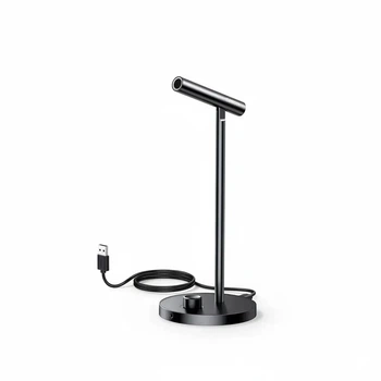 Настольный USB микрофон Ugreen для ПК 96 кГц/24 бит 360° DSP с шумоподавлением 3.5 мм Black (CM379)