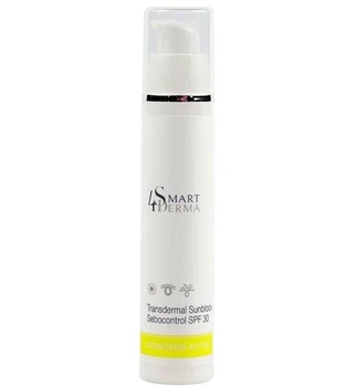 Трансдермальный санблок SPF 30 Smart4Derma Acne Derm Active Transdermal Sunblock Sebocontrol Cream 50мл