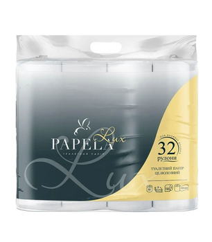Туалетна папір Papela Lux целюлозний тришаровий (32 рулоні)