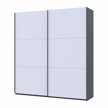 Шафа купе Doros G-Caiser Антрацит/Білий 2 ДСП / 3 частини 220х60х240 (42005416)