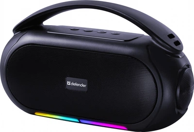 Портативна колонка Defender Beatbox 12 12W/BT/FM/USB/TF/MIC/RGB Black (4745091890340)