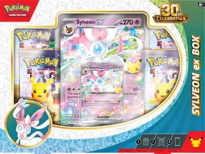 Набор карточек Pokemon TCG: 30th Celebration - Ex Box - Sylveon EX (196214147096)