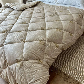 Ковдра Pure Wool Casablank 100%вовна з хлопком 150х200см бежевий (volt4)