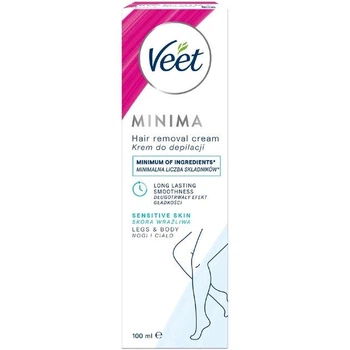 Крем для депіляції Veet Minima для чутливої шкіри тіла, ніг, рук, зони бікіні та області пахв 100 мл