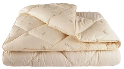 Ковдра Pure Wool Casablank 100%вовна з хлопком 150х200см бежевий (volt29)