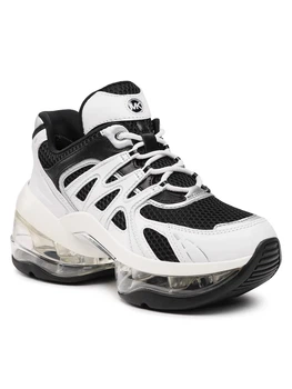 Жіночі кросівки Michael Kors Sneakers Olympia Sport Extreme чорні з білим шкіряні Розмір 36