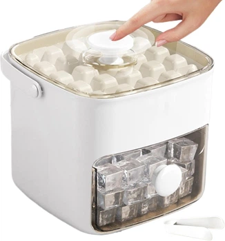 Форма для льда с контейнером Générique Double Deck Ice Tray 48