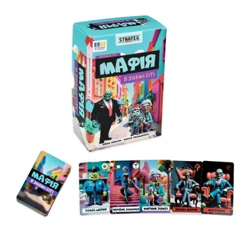Настольная игра Strateg "Мафия в Зомби-сити" для 4-12 игроков