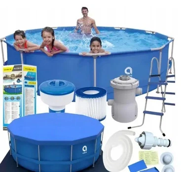 Круглий каркасний басейн Avenli (450 х 90 см) Синій