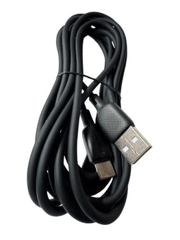 Кабель BOROFONE BX113BK, USB - Type-C 3А 3m Black швидка зарядка передача даних 67503