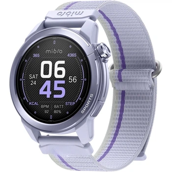 Смарт-часы Mibro GS Active2 Фиолетовый с GPS и NFC 1.28" AMOLED Дисплей (XPAW024)
