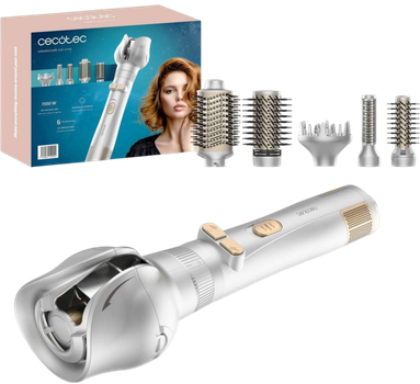 Suszarko-lokówka Cecotec CeramicCare 6in1 Gyro Srebrna