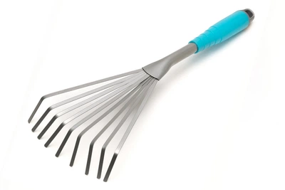 Грабли садовые веерные MASTERTOOL 9 зубов 400х135 мм с пластиковой ручкой 14-6184
