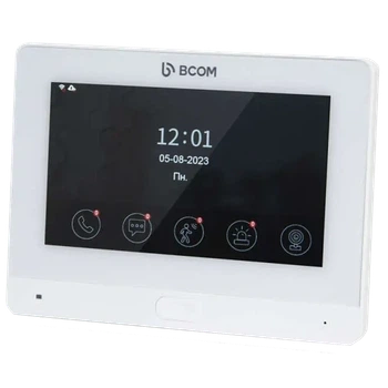 Видеодомофон BCOM BD-760FHD/T White с цветным IPS-экраном 7 дюймов Wi-Fi