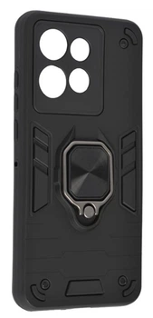 Чехол с кольцом Transformer на Motorola Edge 50 Neo / черный