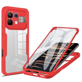 Чехол Double Shield 360 для Infinix Note 60 / Note 60 Pro с защитой со всех сторон red
