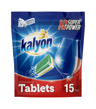 Капсулі для посудомийних машин Kalyon Dishwasher Tablets 15 шт