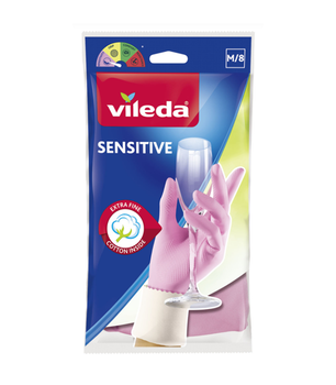 Перчатки латексні Vileda Sensitive, розмір М/8