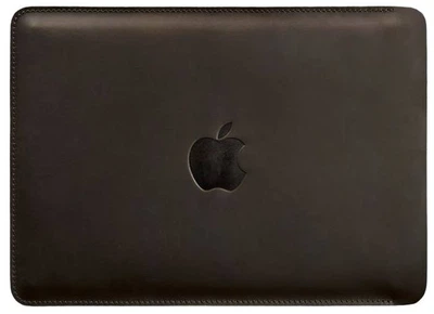 Кожаный чехол для MacBook 15–16 дюймов из натуральной кожи Crazy Horse защитный темно-коричневый 58576