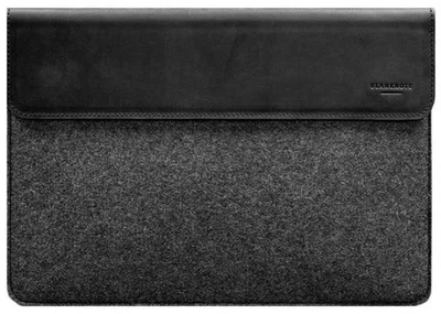 Чехол-конверт BlankNote для MacBook 13″ кожа + фетр черный Crazy Horse 52083