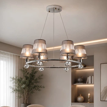 Люстра подвесная VALESO 1566/6 хром, E14×6, 60W