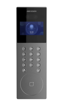 IP-відеопанель Hikvision DS-KD9203-E6 2Мп+2Мп 120° Mifare, Dark Silver