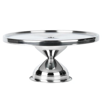 Patera na tort Vilde stalowa na nóżce 33 cm (5900670108073)
