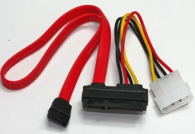 Кабель Gembird CC-SATA-C1, комбо кабель SATA, дата-35 см., питание-13.5см