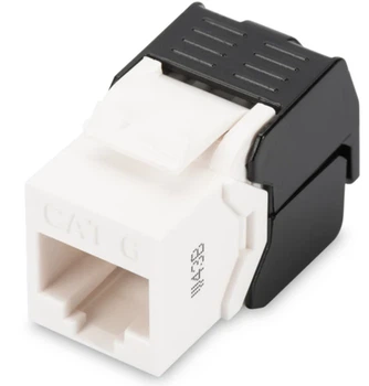 Модуль Keystone Cat 6 RJ45 UTP черный 483 мм (19") 1U