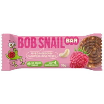 Батончик детский Bob Snail Яблоко, малина, кешью и кроссы киноа 35 г (1740726)