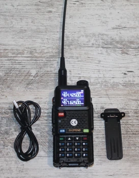 Рация Baofeng UV-5RH 10W зарядка type-c дальность связи до 20 км