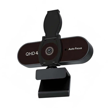 Вебкамера M5C 4K Ultra HD з автофокусом, вбудованим мікрофоном та USB Plug&Play Чорна