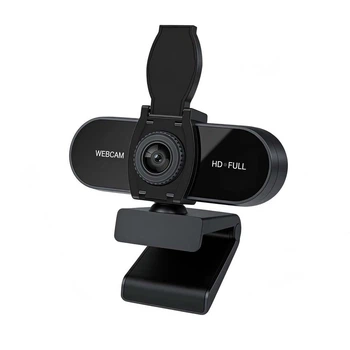 Вебкамера M5C Full HD 1080P з мікрофоном, Plug&Play, CMOS, 30 FPS, для ПК та ноутбука Чорна
