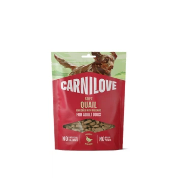 Ласощі для собак Carnilove Soft Snack Quail with Oregano 200 г (8595602582655)A