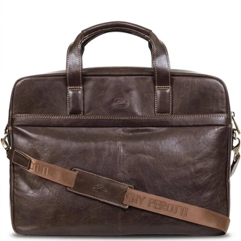 Мужская сумка-портфель Italico 9954-40 moro Коричневая 40x30x10 см TONY PEROTTI 000348304