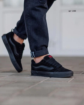 Кеди Vans Knu Skool 42 (27 см) Black Red (арт 1388)