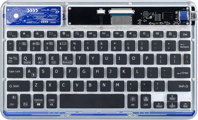 Klawiatura bezprzewodowa Dux Ducis CK Series Bluetooth Transparent (6934913023198)