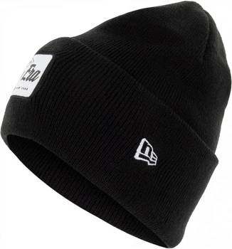 Шапка Wide Cuff Patch Knit 12033078N0H-BLK New Era o/s (Б/р) Чорний 12033078N0H-BLK 1SIZE