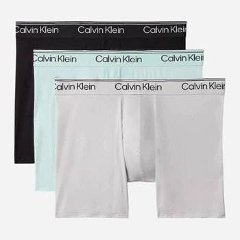 Набор трусов боксеров мужских хлопковых Calvin Klein NB4410(Feel the Mint Multi) L 3 шт Микс (199156009613)
