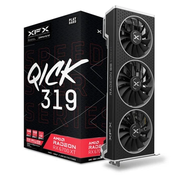Видеокарта XFX Speedster QICK 319 AMD Radeon RX 6700 XT Black Gaming 12GB GDDR6