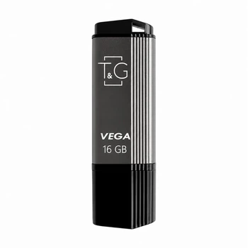 Флеш-пам'ять USB 2.0 T&G Vega 16GB пластикова сірого кольору