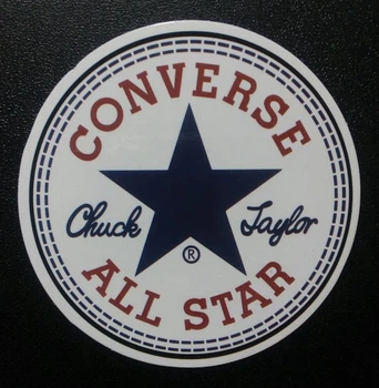 Стикер этикетка наклейка самоклейка Converse All Star (6,5см)