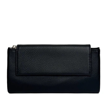 Гаманець жіночий натуральна шкіра Genuine Leather чорний G8832 black