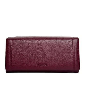 Гаманець жіночий з натуральної шкіри Helen Verde бордовий 29900-2 winered