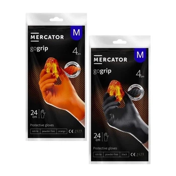 Перчатки нитриловые Mercator gogrip 4 шт М 5 уп (4823)