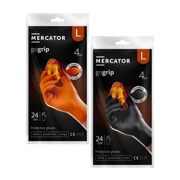 Перчатки нитриловые Mercator gogrip 4 шт L 5 уп (4801)