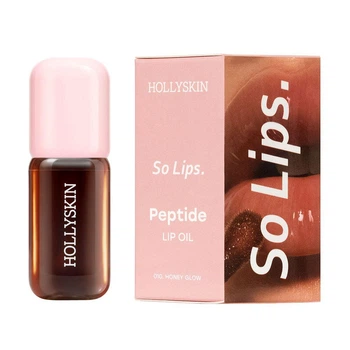 Зволожувальна олія для губ HOLLYSKIN So Lips. Peptide Lip Oil №010. Honey Glow, 4 мл (4823109703971)