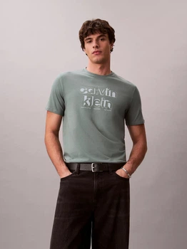 Футболка хлопковая длинная мужская Calvin Klein 4RE887G-PNO(Autumn Green) M Полынь (132282014948)